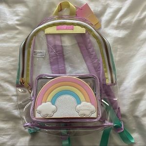 Stoney Clover Lane x Target Clear Backpack and Rainbow Purse Bundle